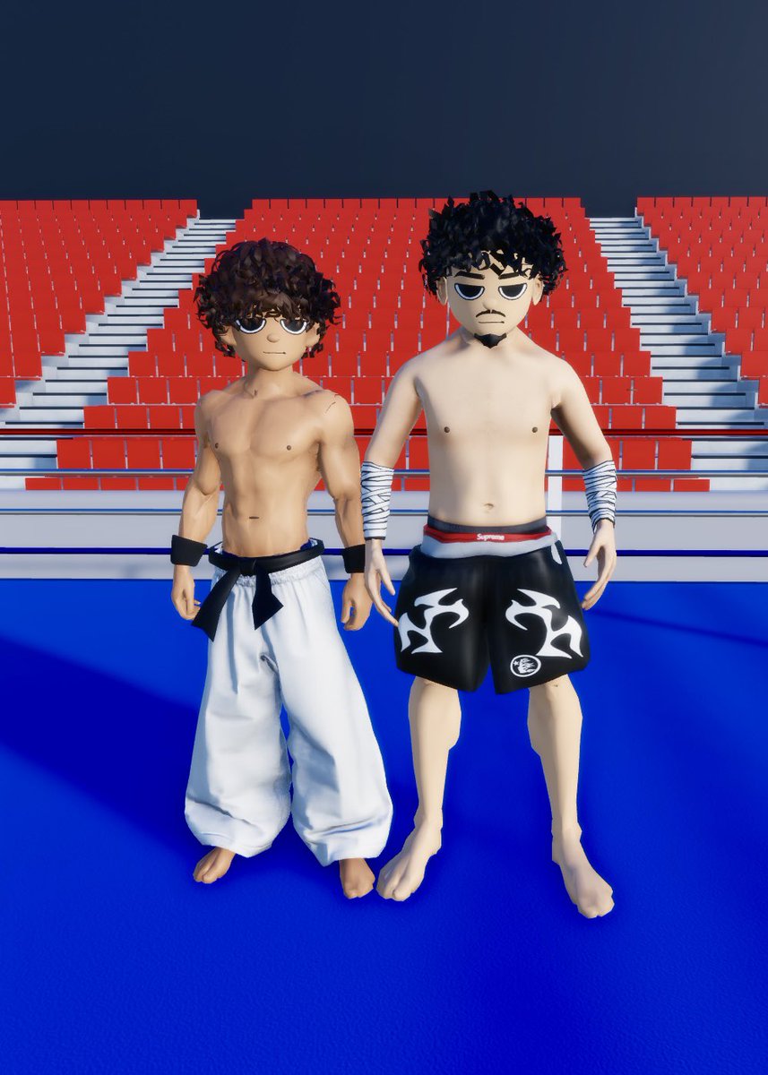 fighterboyzzz's tweet photo. Carlos &amp; Giovanni.. it’s a WIP i’ll pose them later lol  #boxingbeta #robloxart #boxing #mlm #mma #gayroblox #robloxstudio https://t.co/Sn9iaqsGxR