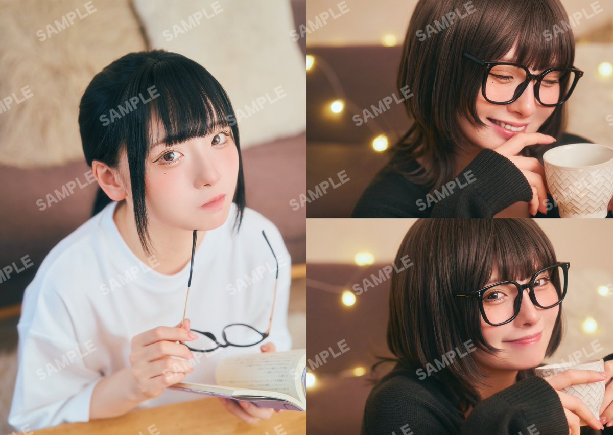 shino_nome22's tweet photo. 新刊写真集は2冊制作しました🌸

✿『メガネ女子のいる生活』
✿『swim』

どちらもInstagramやXに掲載していない完全新規写真が20〜30枚ほど追加された大ボリューム写真集です📸

とっても素敵なのでぜひお手に取って〜〜！！🥹🩵
#東雲と春夏秋冬チェキオフ会 https://t.co/nhDau5Mz18
