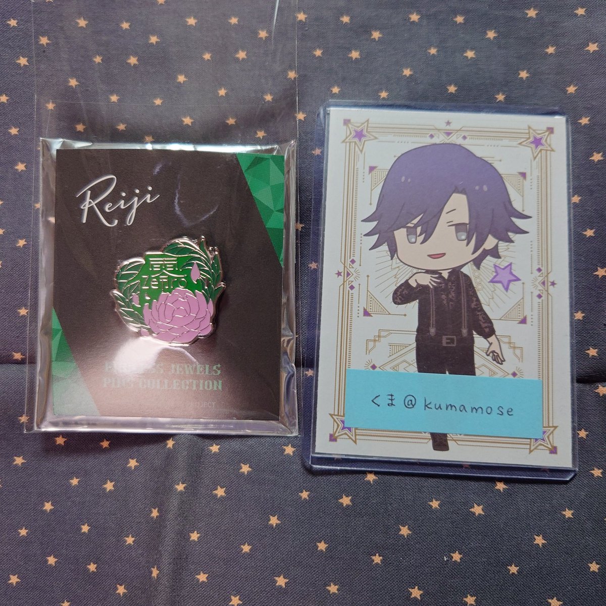 kumamose's tweet photo. 【交換】うたプリ カルライ カルナイ タブナイ 当日物販 千葉公演 トレーディング ピンズB

譲 嶺二 千葉公演 ソロ/零
求 カミュ 兵庫公演 宝石/ターゲットジュエル(画像2枚目💎)

6/20.21 ららｱﾘｰﾅ手渡し可能
都内(新宿)手渡し希望
よろしくお願いします https://t.co/YlDDrNVqH9