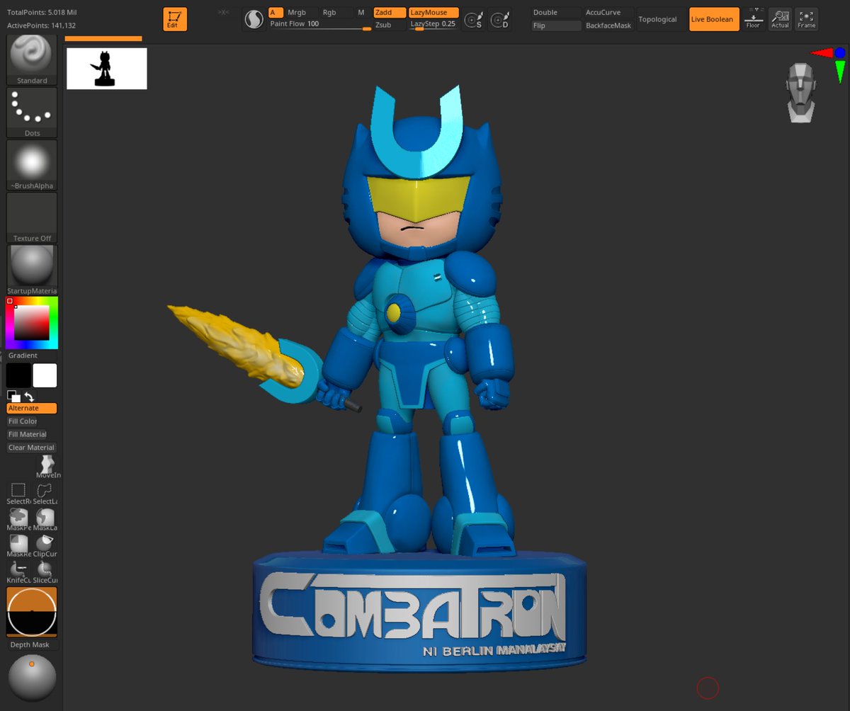 everydypancakes's tweet photo. Funny Komik's Combatron ni Berlin Manalaysay. #zbrush #Combatron https://t.co/TsJv7xpnHB