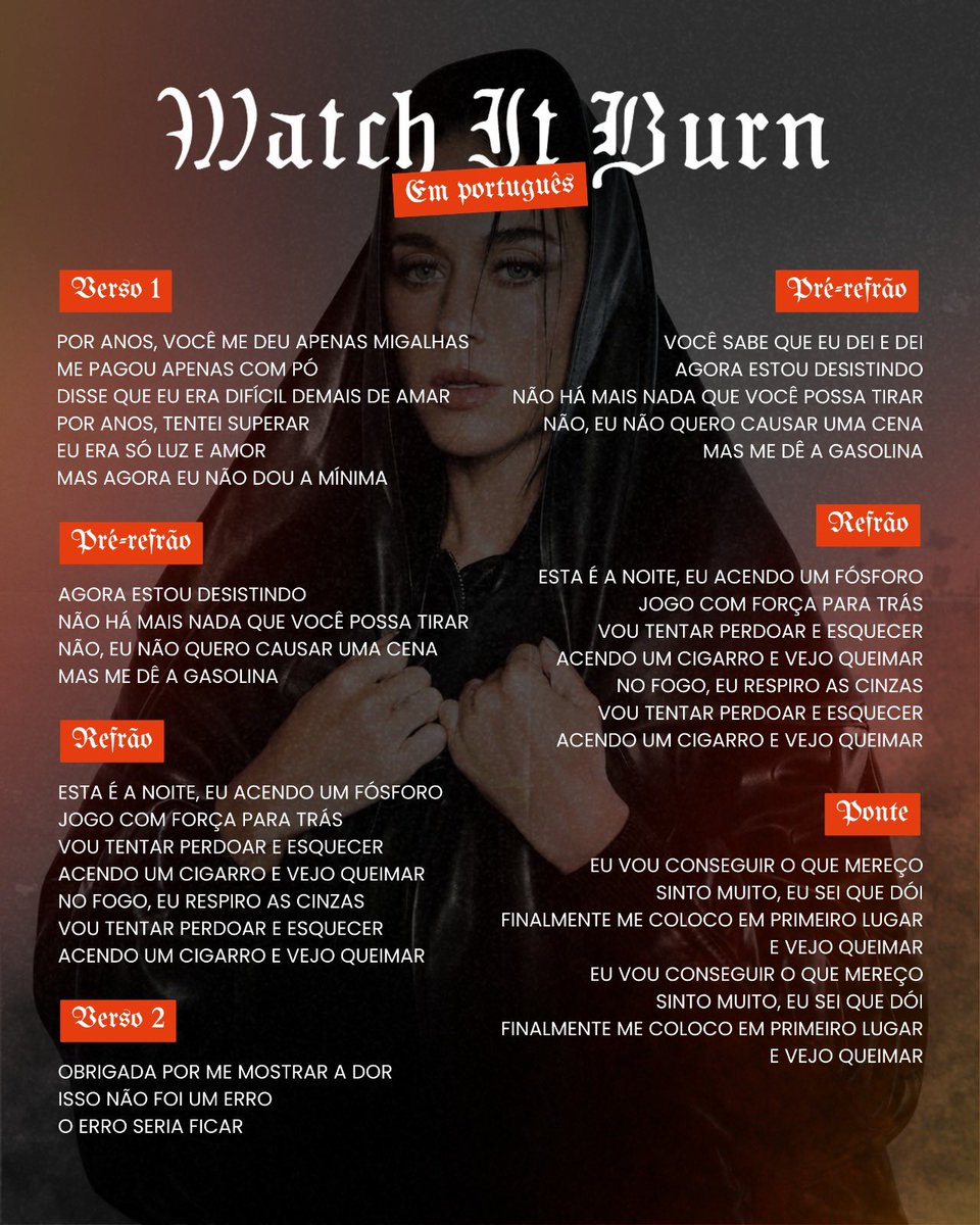 katycatsupdates's tweet photo. THE TRANSLATIONS ARE HERE!

The flames have no borders. 🔥

“Watch It Burn” is now being sung, shared, and felt all around the world.

Together with fanbases from different countries, we’re celebrating this moment by bringing one lyric into multiple languages, united by the same song and the same passion for Katy Perry.

It’s time for the world to watch it burn 🌎