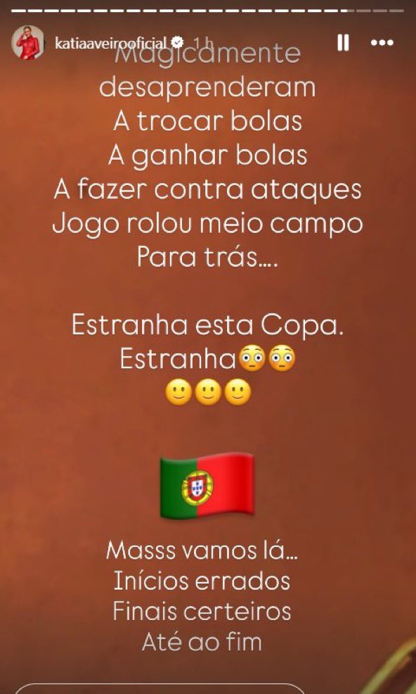 AtaqueFutbolero's tweet photo. 🤬🇵🇹 Atención a la publicación que subió la HERMANA DE CRISTIANO RONALDO a su cuenta de Instagram: 

“Mágicamente los jugadores de Portugal desaprendieron a recuperar pelotas, a  ganar duelos y a hacer contraataques. 

EL JUEGO SOLO IBA HACIA ATRÁS. QUÉ EXTRAÑO. 

Pero vamos. Comienzos equivocados, finales acertados. Hasta el final”.