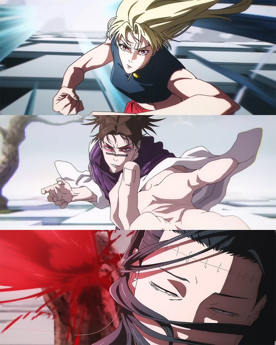 AnimexBase's tweet photo. Yuki Tsukumo and Choso vs Kenjaku 🔥 https://t.co/fGZVJFTfP5