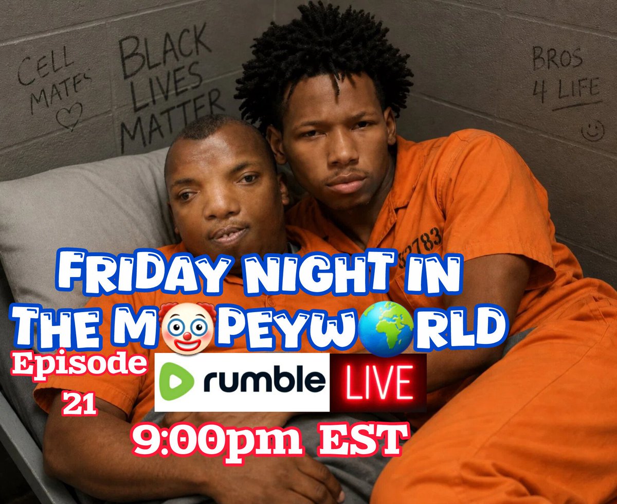 MrNonPCisOnX's tweet photo. Tonight at 9pm EST join @i_don58823 and yours truly for Episode 21 of the best Friday Night Show on Rumble!
⬇️⬇️⬇️⬇️
https://t.co/L1XmW1A059

It's nearly Friday Night in The MopeyWorld, and yours truly Mr. Non-PC will be co-hosting along with Joshua of Florida! Of course we'll be covering all the top news, happenings, black ultra-violence, jewish shenanigans, viral videos and more. The show starts at 9pm EST so make sure to tune in LIVE and join in the live chat and make your voice heard. If you can't watch LIVE, then catch the replay later on. Hope to see you all there!