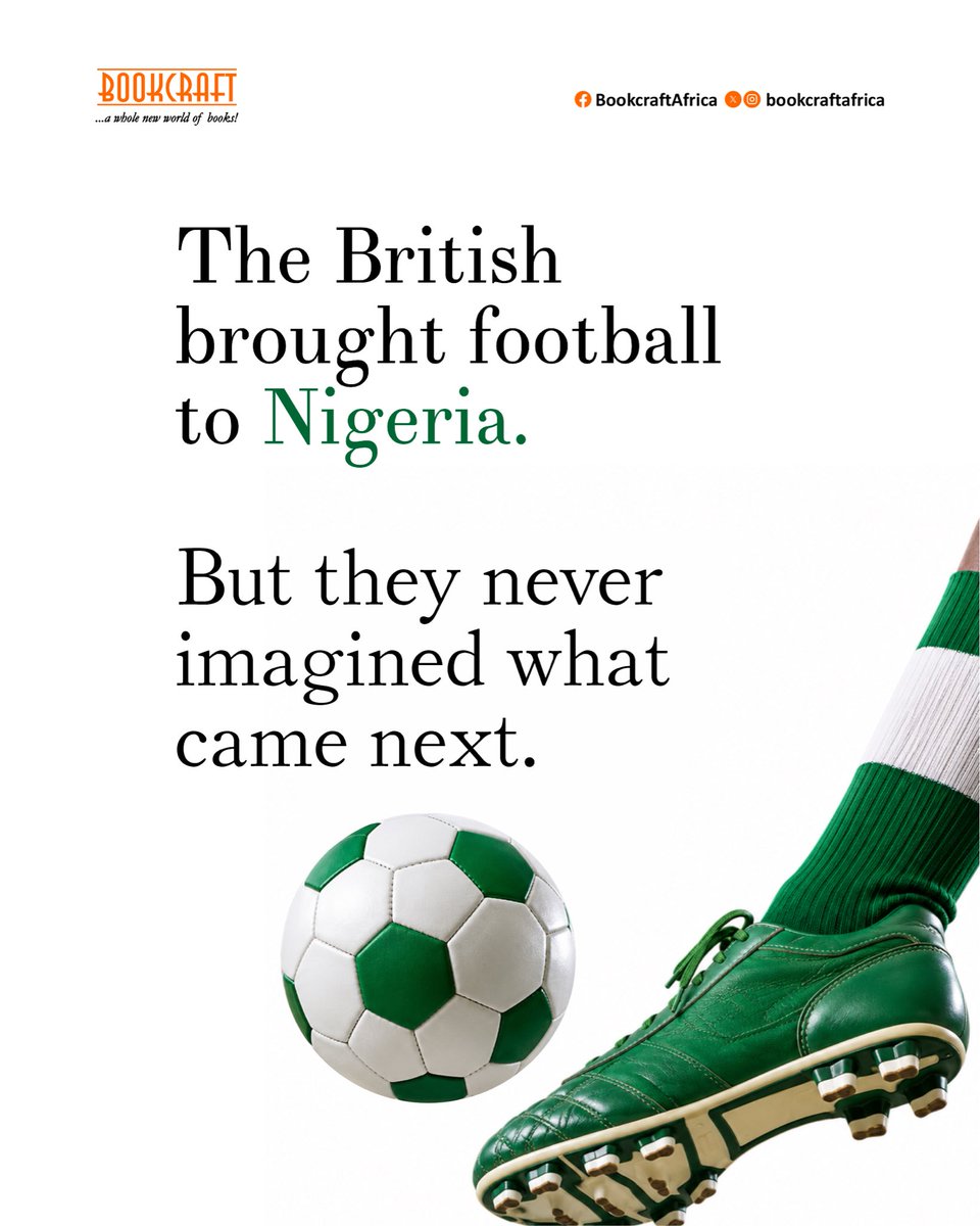 bookcraftafrica's tweet photo. Do you know the history of football in Nigeria?
As the world turns its attention to football, we’re looking back at a story closer to home.
#worldcup #publishedbybookcraft #historyoffootball https://t.co/Bv8AzpYou7