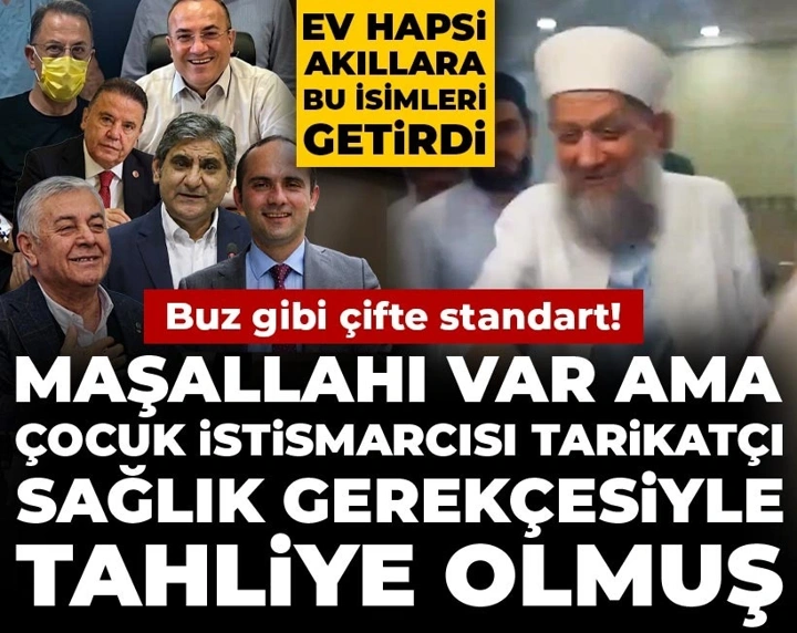 halktvcomtr's tweet photo. Buz gibi çifte standart

Çocuk istismarından hüküm giyen tarikatçı Yusuf Ziya Gümüşel, sağlık gerekçesiyle ev hapsine çıkarılmış

Karar, AYM kararlarına rağmen cezaevinde tutulan isimleri gündeme getirdi
https://t.co/JDpKVVzq8P