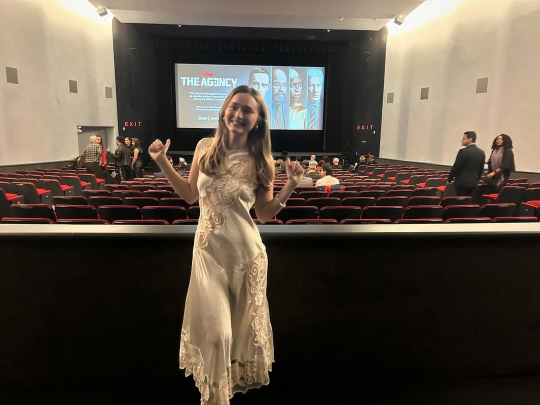 indiafow's tweet photo. premiere night for 'the agency' in new york with the absolute best company! 🗽✨ https://t.co/zlaqxbcFT8