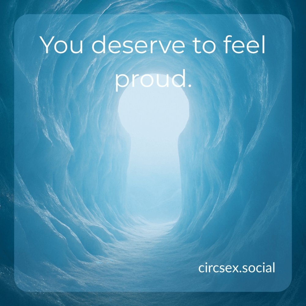 circsex's tweet photo. Pride in yourself is earned through effort. You earned it. #FeelGoodFriday #MensConfidence #ProudMoment #CircSexSocial #PositiveVibes https://t.co/BNbRYsiZg0