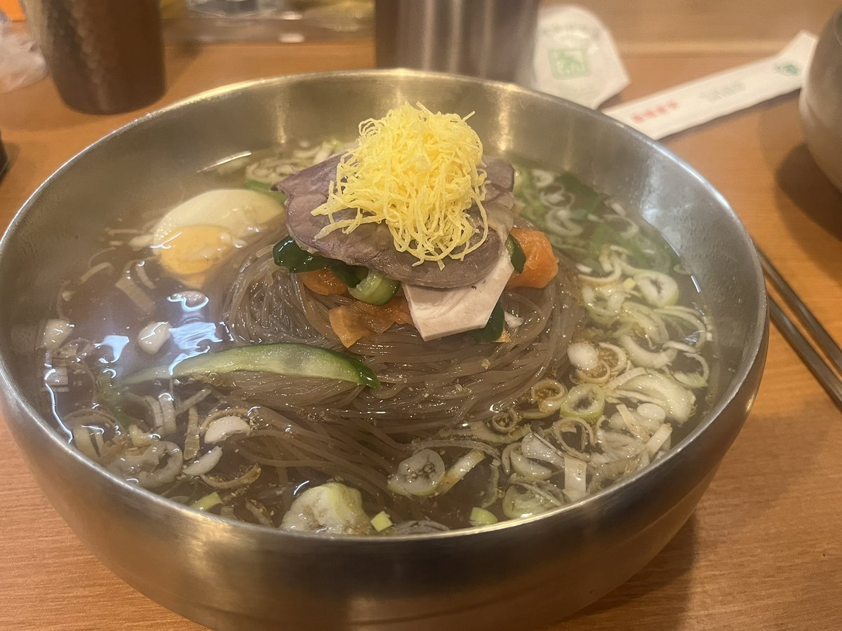m02161990's tweet photo. 今日は北���鮮平壌料理
めちゃ美味しかた https://t.co/Z1q6AQW59m