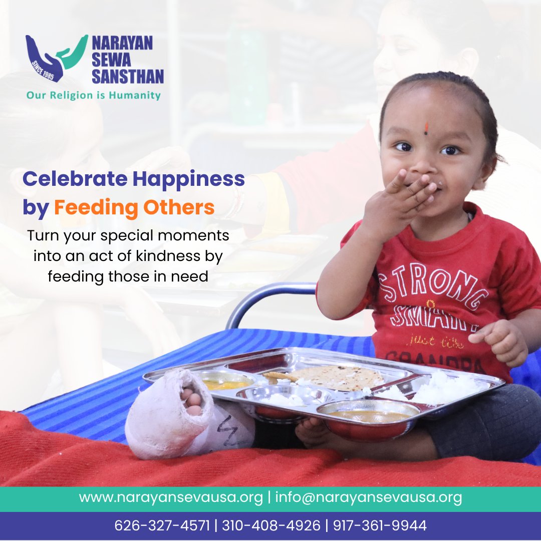 narayansevaINC's tweet photo. Happiness grows when it’s shared ❤️
Celebrate your special moments by bringing joy to someone in need.
#NarayanSeva #CelebrateHappiness #FeedTheNeedy #GiveBack #HumanityFirst #FoodForAll #SpreadKindness #CelebrateWithPurpose https://t.co/BdwcL4kUNZ