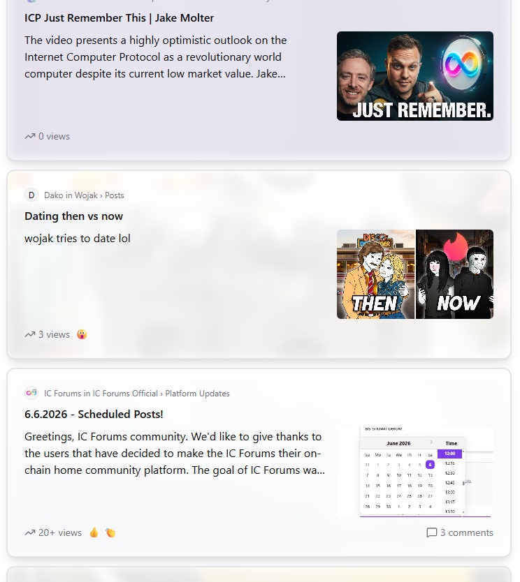 IC Forums (@icpforums) / Posts / X
