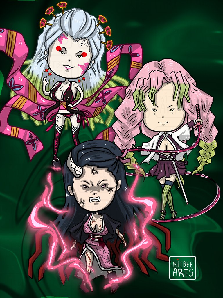 siztbee's tweet photo. DEMON SLAYER BADDIES 😈💅
Kamado Nezuko
Mitsuri Kanroji
Upper Moon Six Daki
#demonslayerfanart #kanrojifanart #dakifanart #nezukofanart https://t.co/CEUDxB7tsi