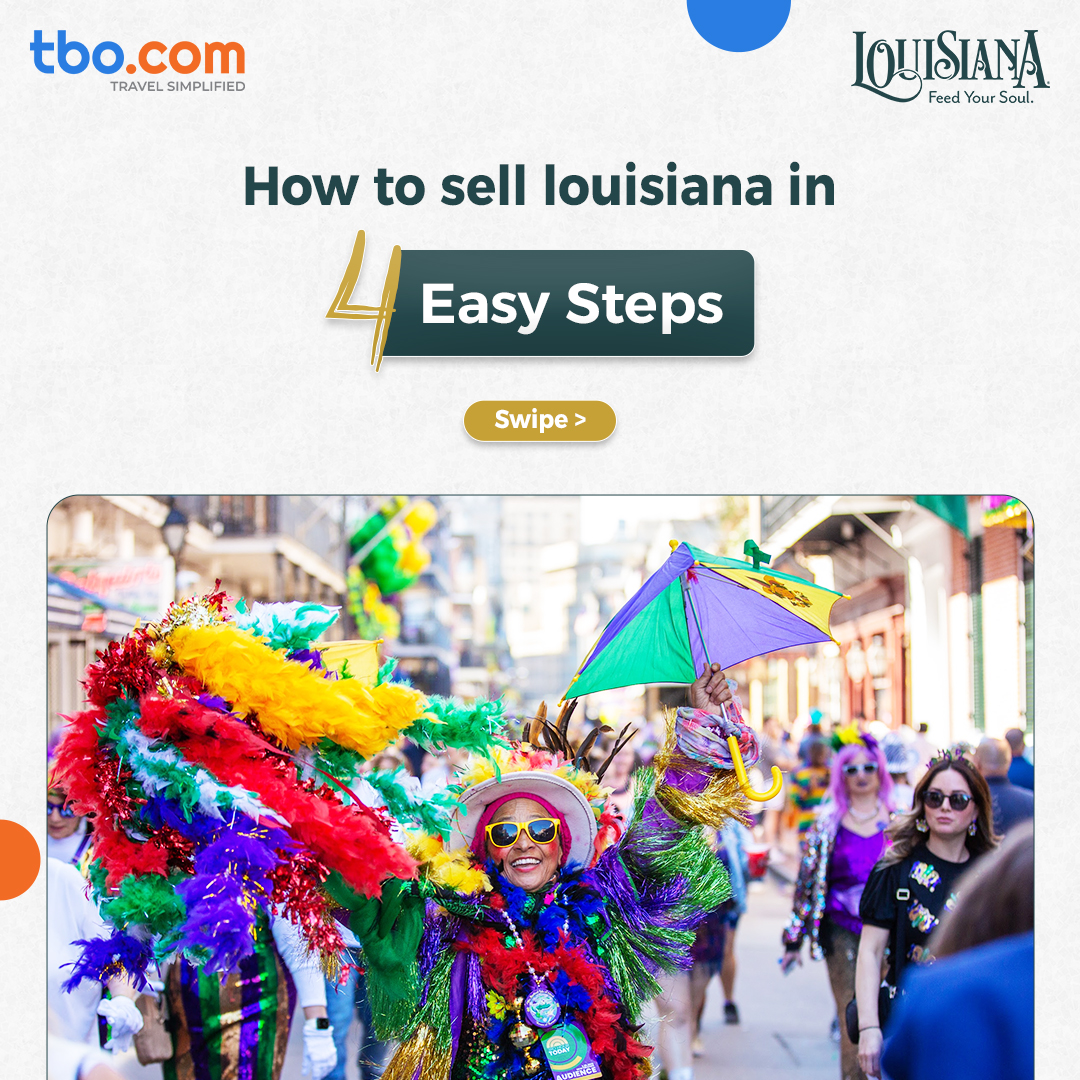 TBO_INDIA's tweet photo. Selling Louisiana is all about selling unforgettable experiences!

Save this post for your next client pitch.
https://t.co/Kqji6Da3Of

#Louisiana #TBO #TravelAgents #OutdoorAdventures #ExperientialTravel https://t.co/SDxbHZdWek