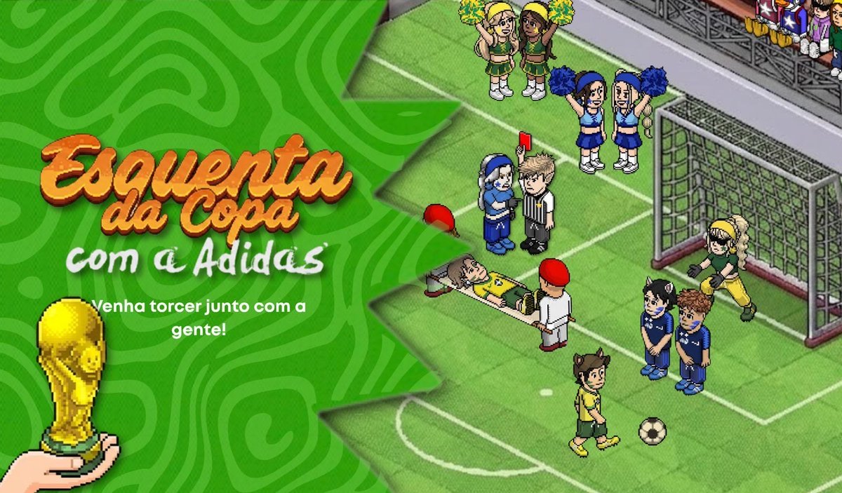 agenciadidas's tweet photo. ESQUENTA DA COPA ⚽️

Nossa programação está imperdível!

🎙️ Às 17h, locução no nosso servidor para agitar a torcida para o jogo, com muita música e jogos! 🇧🇷

🧵 Campeonato de looks: se joga nesse clima de Copa, bota a criatividade para jogo e envie seu look até as 14h! ⏰ https://t.co/MJlqRydniS