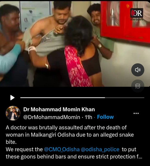 ShoneeKapoor's tweet photo. A male doctor allegedly gets assaulted and disrobed on duty after a patient’s death, and the system stays almost silent.

Now imagine the same thing happening to a female doctor.

Prime-time outrage, feminist panels, national shame, strictest action.

When the victim is a man, even violence needs to beg for attention.