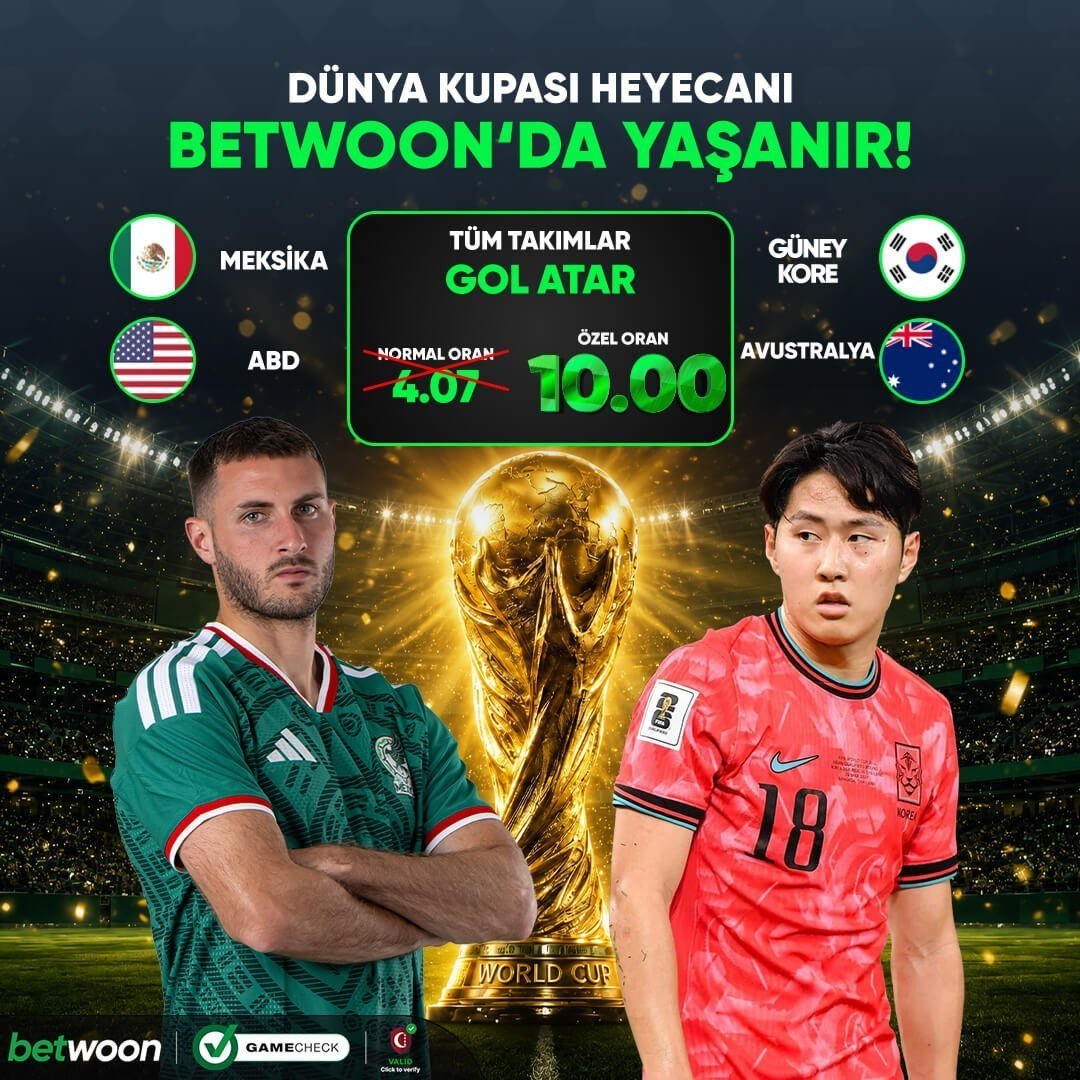 xxbetwoon1's tweet photo. 🏆 ÖZEL ORAN  HEYECANINI BETWOON'da YAŞA!

▶️MEKSİKA - GÜNEY KORE

▶️ABD - AVUSTRALYA

⚽️ Özel Oranı Görüntülemek İçin Spor Alanı Arama Bölümüne   #4703  Yazarak Aratmanız Yeteli Olacaktır.

✅Günlük Sınırsız Çekim İmkanı 💵

https://t.co/AMhSfbTXRm https://t.co/xTnB2VHLZg
