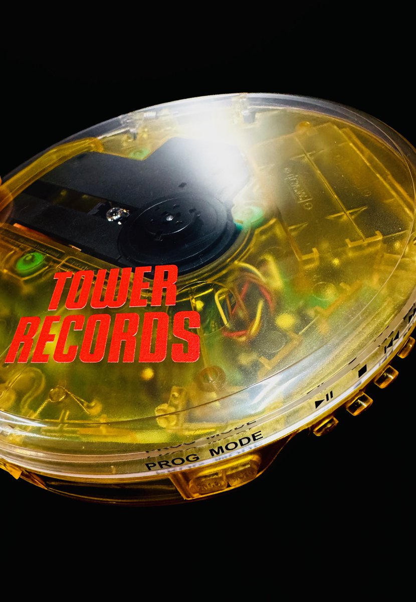 タワレコCDプレイヤー】 ／ スケルトンのボディが懐かしくてかわいい