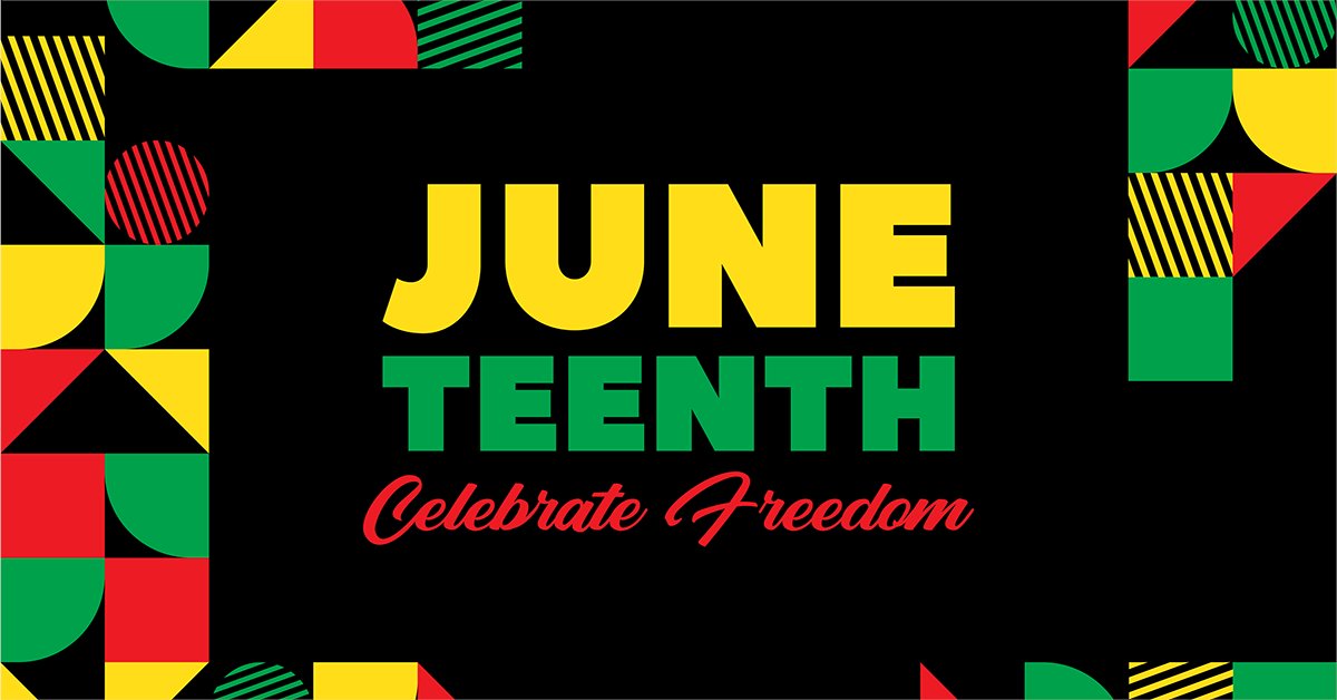 FidTrustCo's tweet photo. Today we celebrate Juneteenth, honoring the end of slavery throughout the entire United States. https://t.co/zOD1RH9HdW