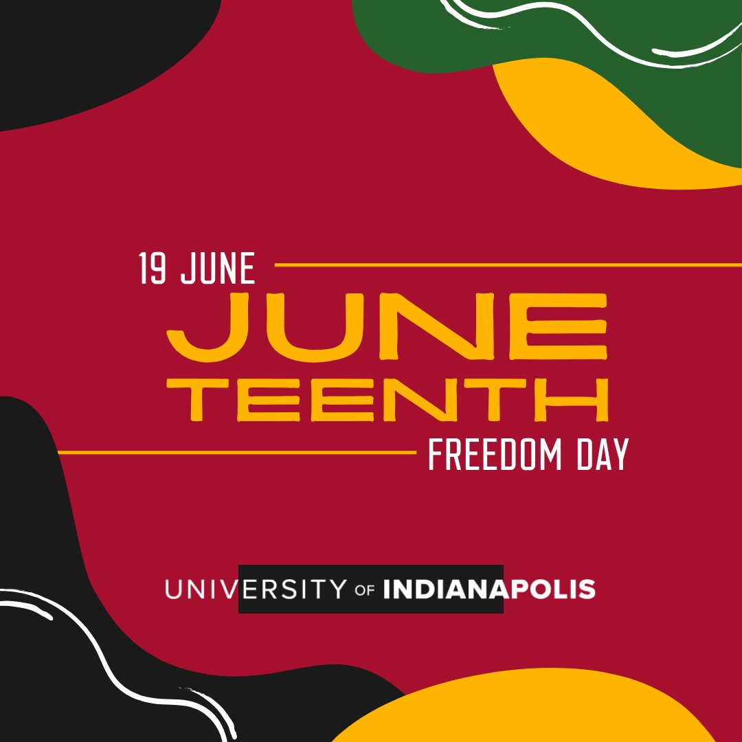 uindy's tweet photo. The University of Indianapolis will be closed today in observance of Juneteenth. https://t.co/h587hMVsQq