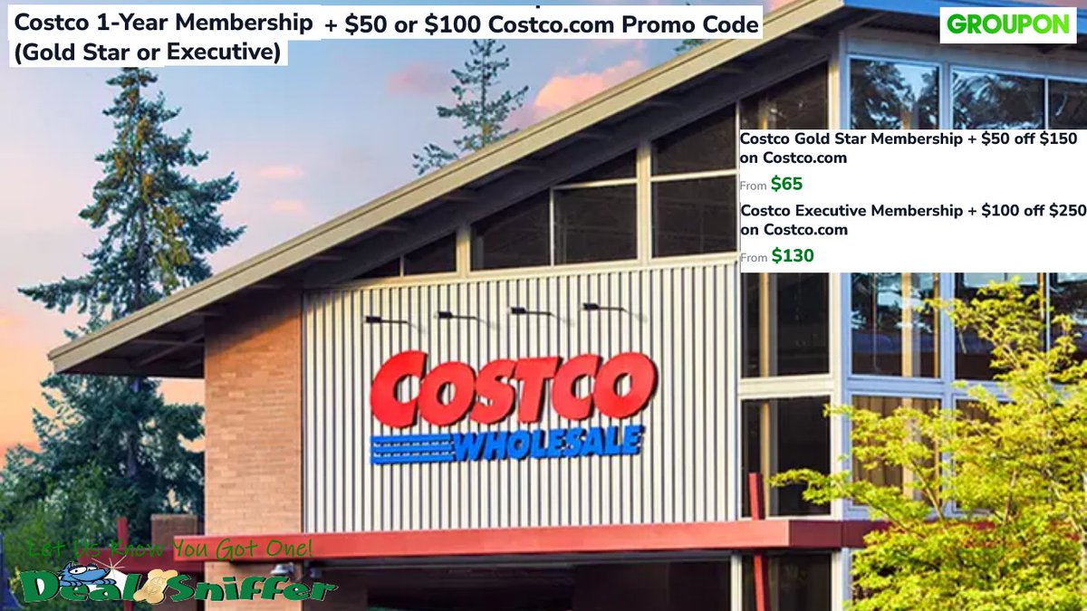 dealsniffer's tweet photo. ๐คฉ Costco 1-Year Membership + $50 or $100 https://t.co/xdrVJTXYH5 Promo Code (Gold Star or Executive) ๐
https://t.co/mBP89vJ5xV ๐
#COSTCO #giftcards #bigbox #costcofinds #savings #Groupon #giftideas #BlackFridayDeals #bigbox https://t.co/Ps0Y4fUM2q