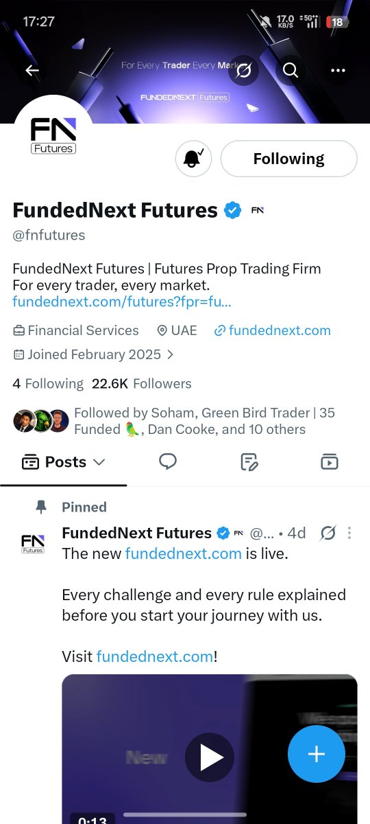 Latefourtys's tweet photo. @dancooketrades @fnfutures All steps done followed both and liked and reposted 
I like trader friendly rules and different various plans from @fnfutures  
I am grin in futures since years still waiting for just one opportunity to prove my skills I have good strategy with strong psychology 
@shankarmane271 https://t.co/M09oDfaISy