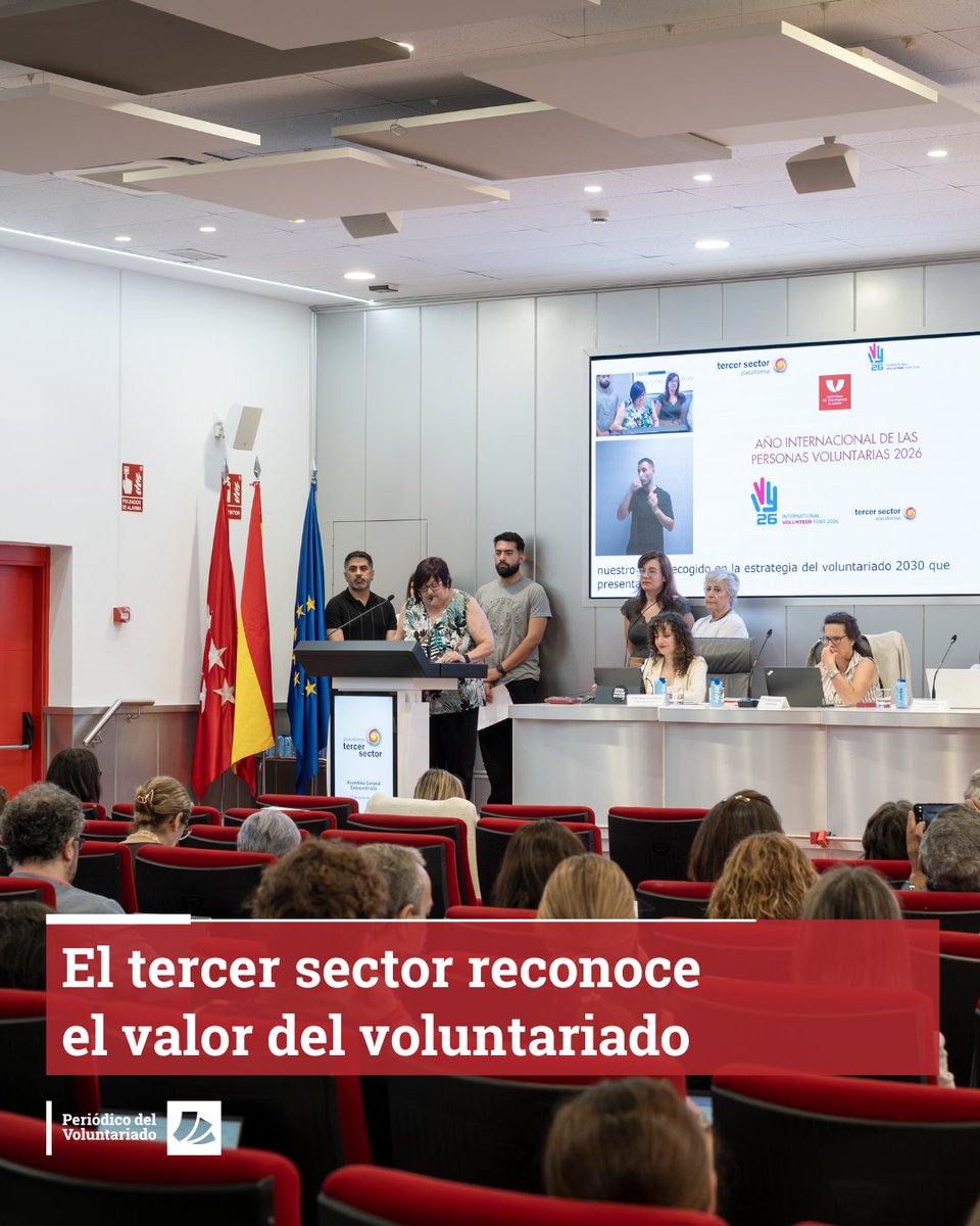 PdVDiarioSocial's tweet photo. La @Plataforma3sect ha dedicado su asamblea general a dar visibilidad al Año Internacional de las Personas Voluntarias, que se celebra en este 2026 🙌

📲 Lee la noticia: https://t.co/ADW3cXt3XP

#IVY2026 #AñodelVoluntariado https://t.co/Rfd8ISTUbl