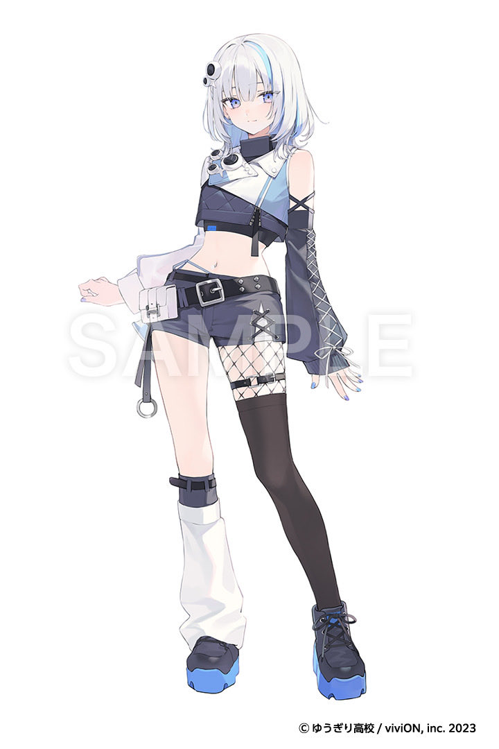 aikolik's tweet photo. この度、ゆうぎり高校所属VTuber『篠崎シャノン』さんのキャラクターデザイン・立ち絵制作を担当させていただきました！📢🩵
よろしくお願いいたします！

#篠崎シャノン https://t.co/tPUziP6gvF