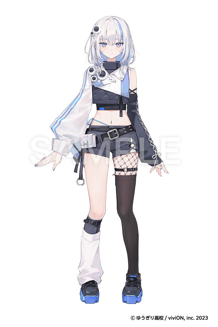 aikolik's tweet photo. この度、ゆうぎり高校所属VTuber『篠崎シャノン』さんのキャラクターデザイン・立ち絵制作を担当させていただきました！📢🩵
よろしくお願いいたします！

#篠崎シャノン https://t.co/tPUziP6gvF