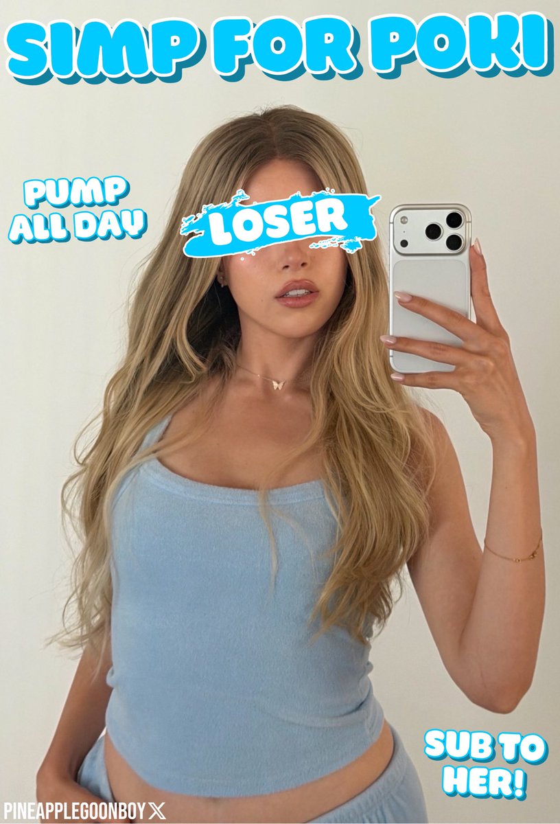 pineapplegoonb's tweet photo. Blonde Poki is Goonbait!🤭 https://t.co/1WFMRdZhGk