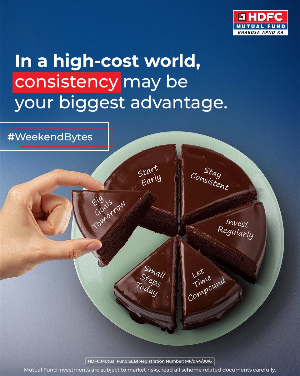 hdfcmf's tweet photo. Today's financial landscape is different from that of previous generations. With expenses taking up a larger share of income, creating an investable surplus has become more intentional than ever.

Consistency and time can make all the difference.
 
Learn more in this week's #WeekendBytes: 

https://t.co/lT4X6fyKAM