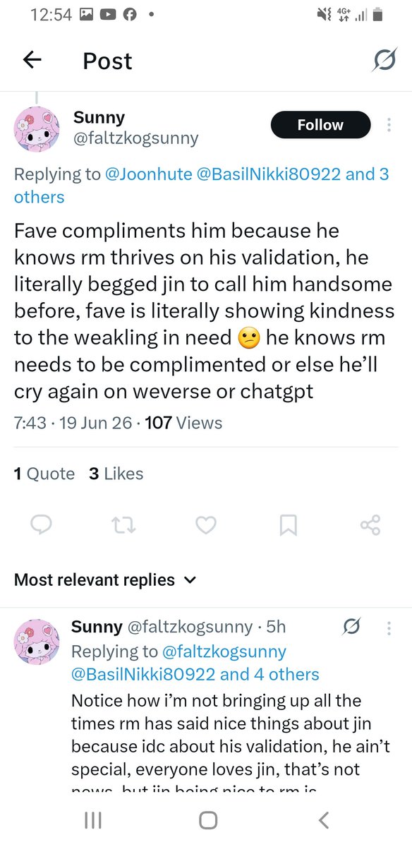 BasilNikki80922's tweet photo. @Rkivejoonieboo Only if you knew the trauma jin faced for lack of talent, you will appreciate the reason Rm praises him jst to have sense of belongings, he knows he is the least in bts, listen to his rollingstone interview, it was only about visual, RM the boss, a full package beauty and brain, https://t.co/JTo41H1ONt
