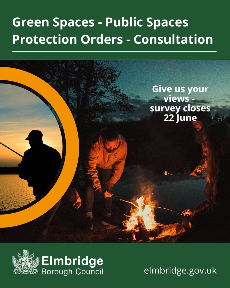 ElmbridgeBC's tweet photo. We’re proposing to renew PSPOs covering BBQs and fires in open spaces, plus unauthorised overnight fishing and camping at Albany Reach, Ditton Reach and Cigarette Island until July 2029 - to help protect people, wildlife and environment.
Have your say: https://t.co/IN0wt4mvdt https://t.co/kvS0Xea2t3