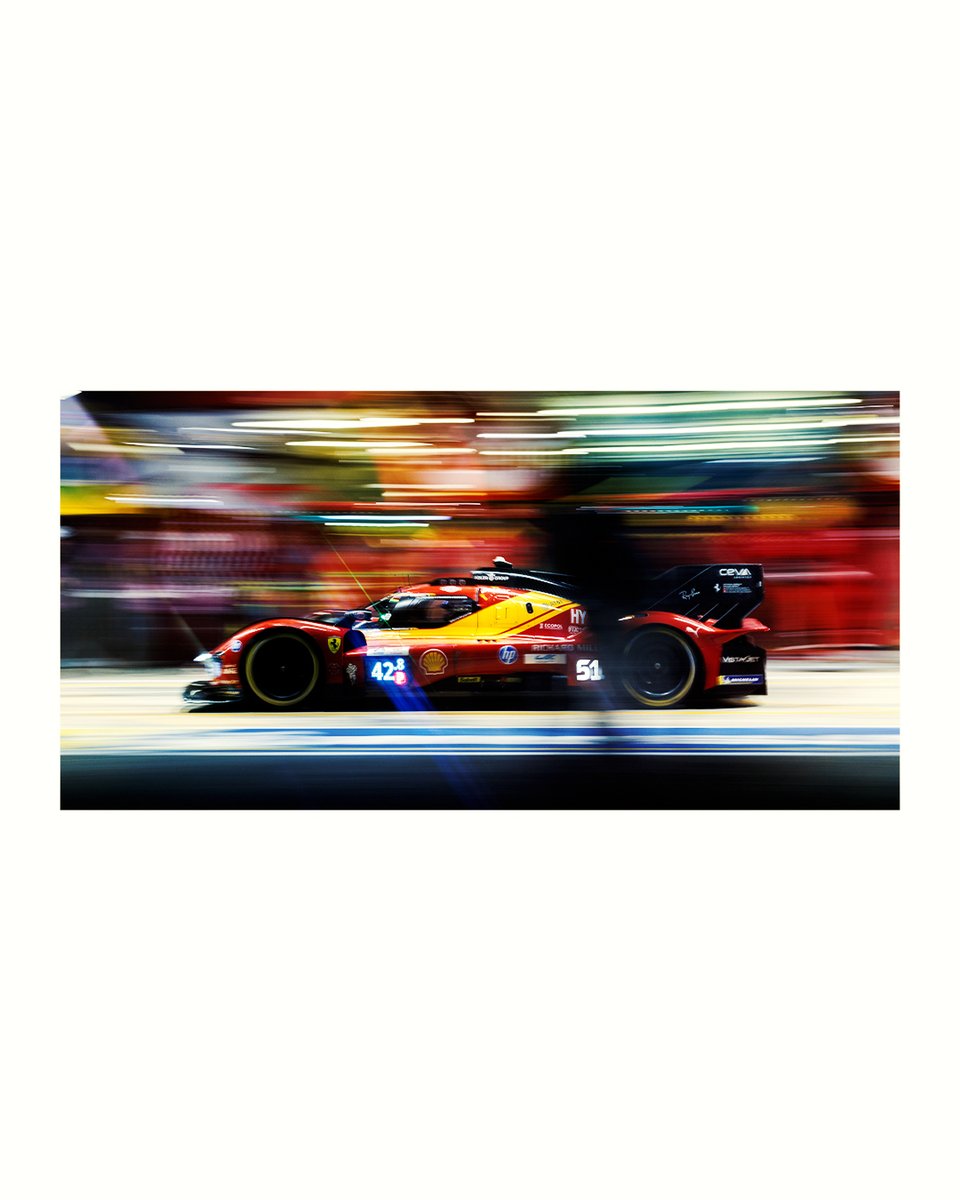 FerrariHypercar's tweet photo. Le Mans, but make it 𝘤𝘪𝘯𝘦𝘮𝘢𝘵𝘪𝘤 📽️

#FerrariHypercar #Ferrari499P #WEC #LeMans24 https://t.co/5wNOG24zqi