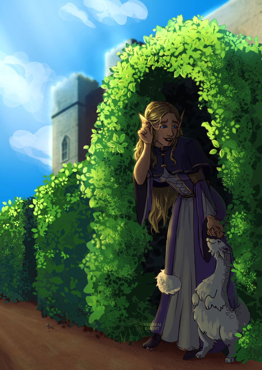 siderealbandit's tweet photo. Commission for Lackyducks over on VGen of their character Leora! Tried a more detailed background with this one :) #dnd #dndoc #dungeonsanddragons #vgencomm #vgen https://t.co/ZqlRRalLRJ