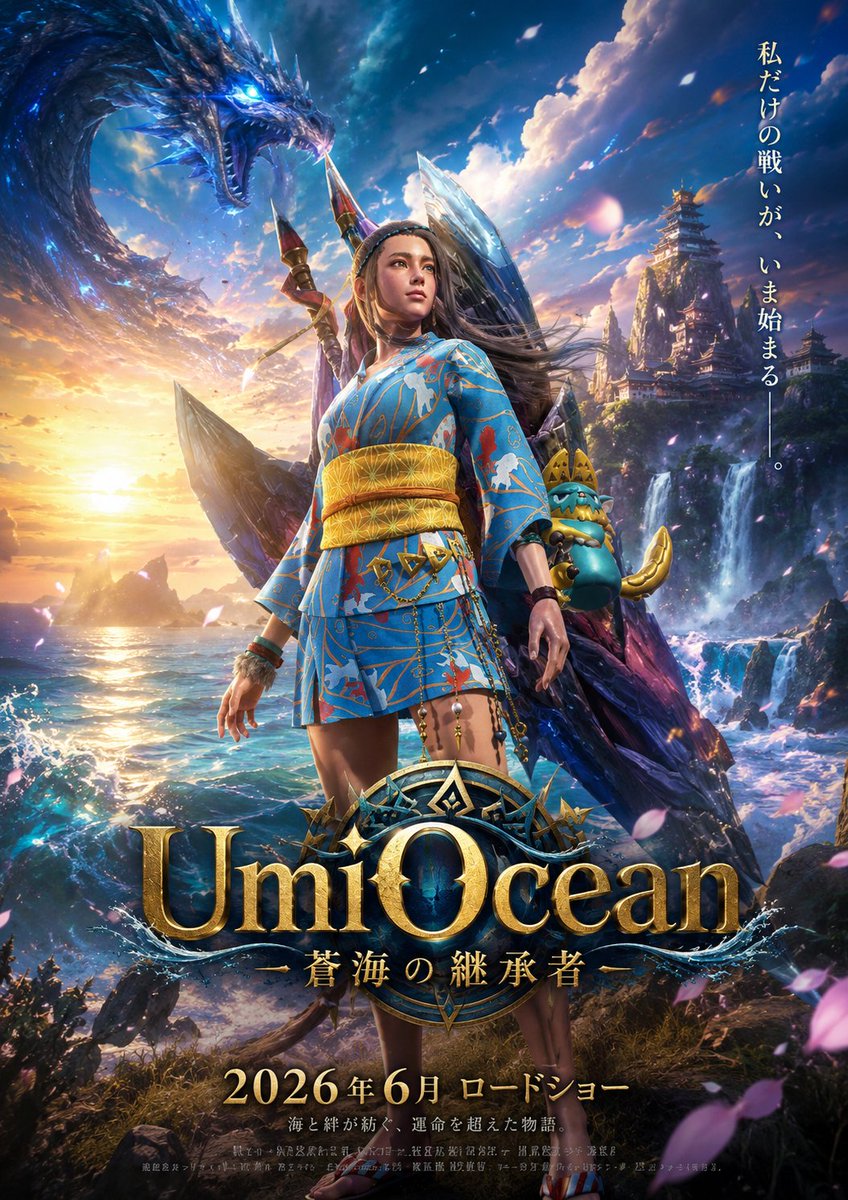 Ocean__Umi's tweet photo. ハンターランク300になりましたー🙌
記念にAIさんにプロフから映画風画像作ってもらった🤣

あと初めてフレンド募集したいと思います🤝チャアク大好きです🛡🪓
フレンドになってもいいなーって方良かったら申請お願いします💡
出会い系フレはいりませんw
フレンドコード：6153 0006 1511
#モンハンNOW https://t.co/UgUufMOkYQ
