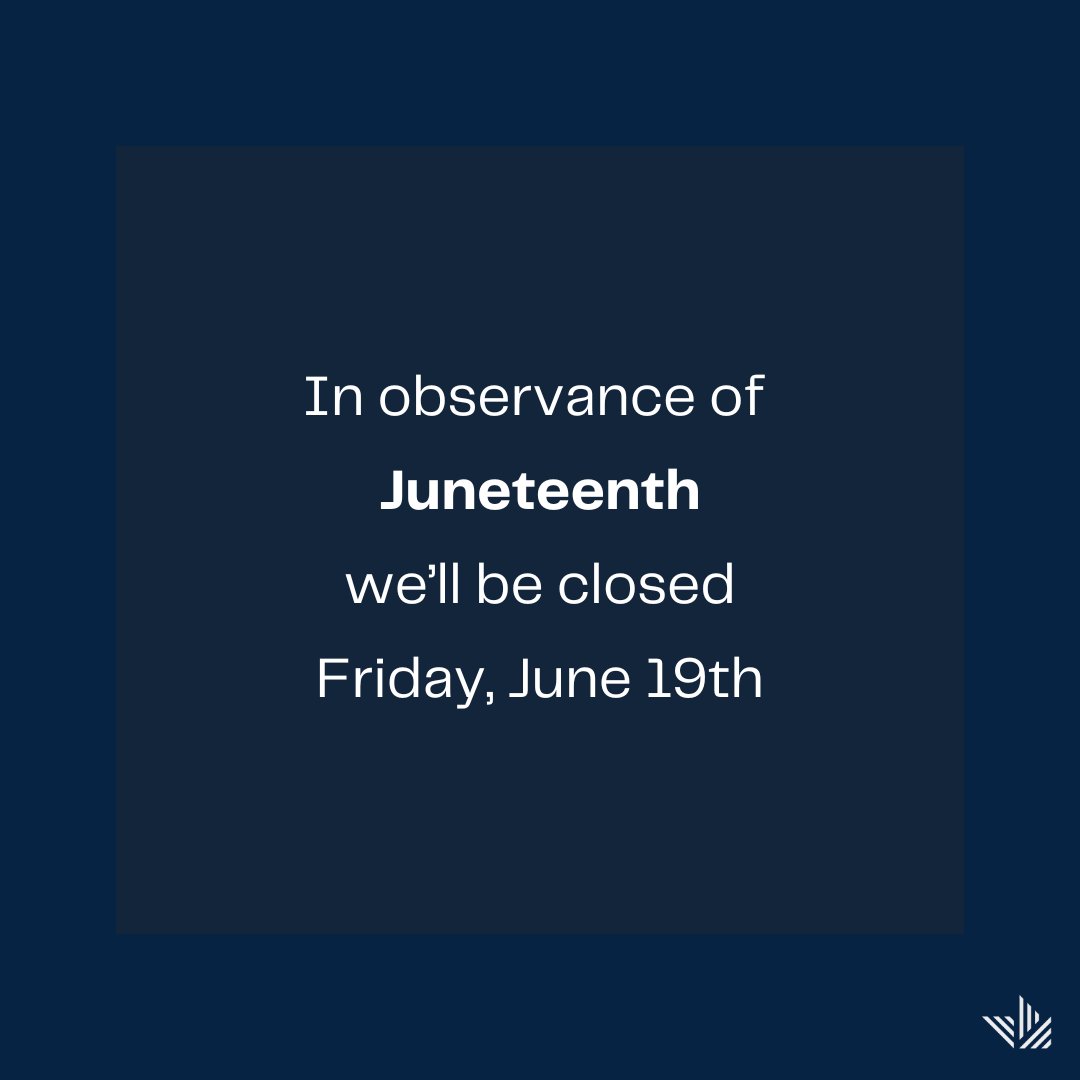 MemberSourceCU's tweet photo. In observance of Juneteenth, MSCU is closed today, and we’ll return to regular hours on Monday. https://t.co/ZWFaCKYDZs