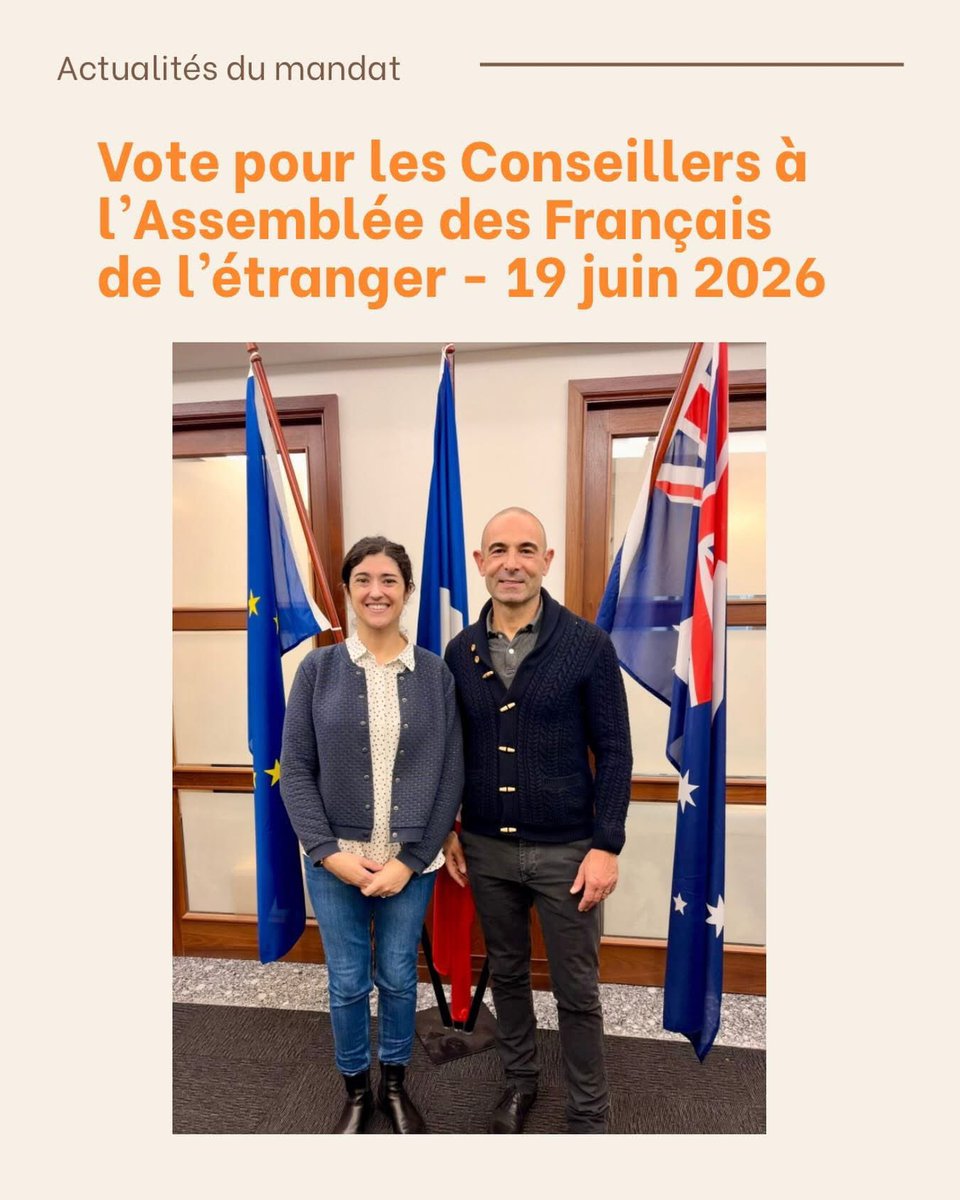 DesprogesE's tweet photo. Mon 1er vote en tant que Conseiller des Français de l’étranger, pour élire les membres de l’Assemblée des Français de l’étranger pour notre zone d’Asie-Océanie.  🗳️ pour porter notre voix d’indépendance et de proximité
#ConseillereDesFrançaisdelÉtranger #CFDE #FrançaisEnAustralie https://t.co/XtbHb1ycz8