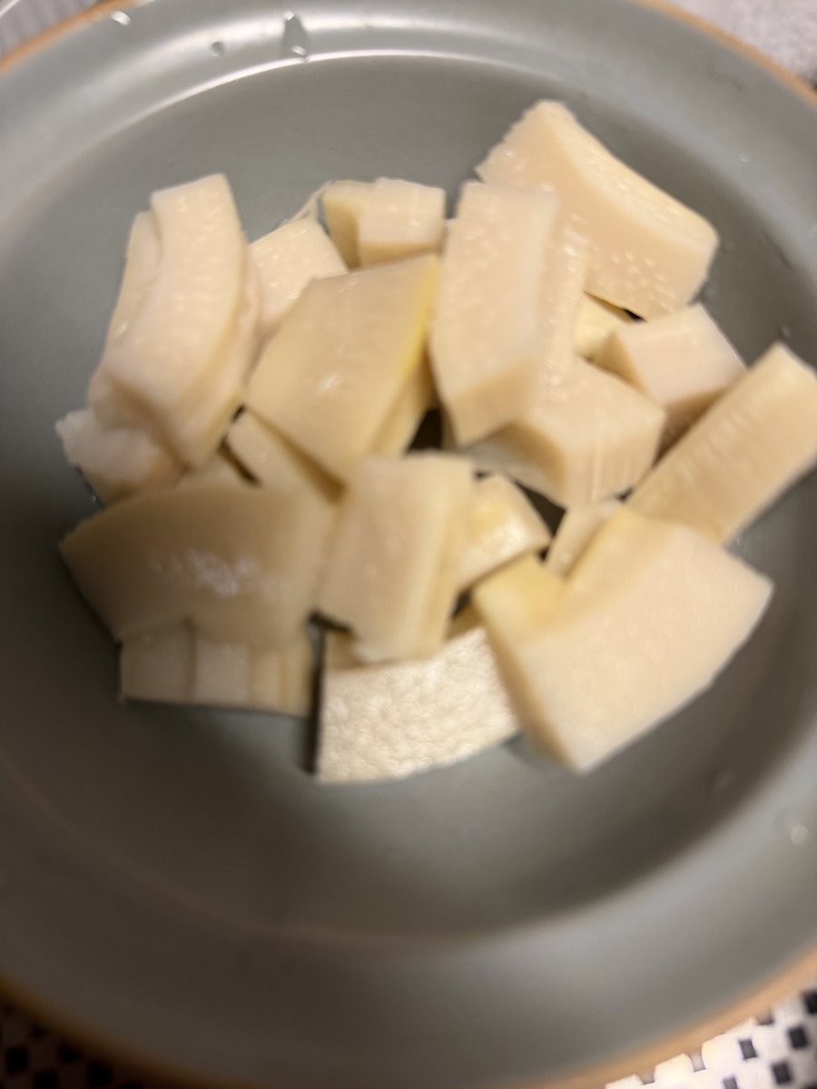 fuuchannext's tweet photo. 晩ごはんは、たけのこと牛肉の炒め物。
4月に塩漬けしておいたたけのこを塩抜きして使った。
牛肉との相性は抜群。
そして何より、塩抜きしたたけこを口にすると、春先に掘りたてを食べたときの、あのシャキッとした食感がよみがえる。
たけのこの保存食としての魅力も伝えたい。 https://t.co/JXZRj0ZMN8