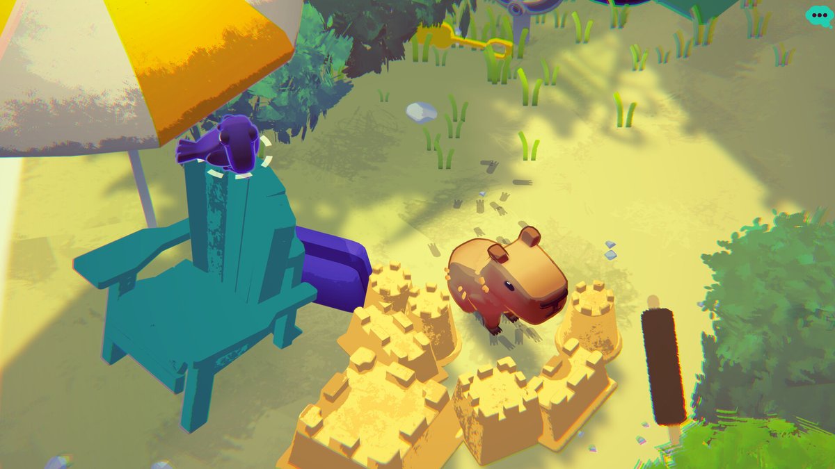 OfficialPhenexa's tweet photo. A capybara and a crow solving mysteries together is exactly my kind of cozy adventure 💗 In #CapyCastaway you explore a mysterious island after a flood, helping lost animals and uncovering its story through puzzles, exploration and friendship, even in co-op! Vid here https://t.co/nQZXNO1Gn8