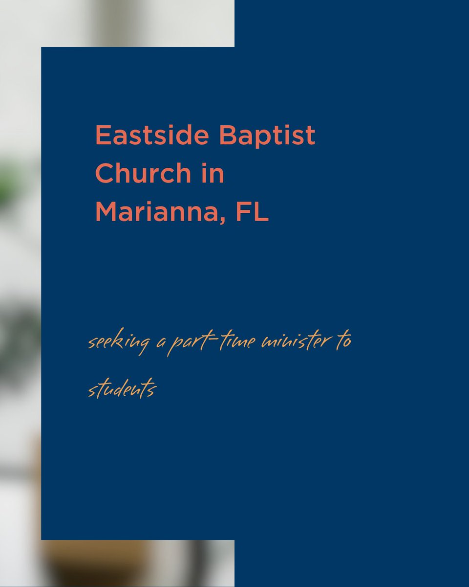FloridaBaptists's tweet photo. Consider roles in pastoral, ministry, and support areas, all rooted in a shared Baptist faith and commitment to Christ. Learn more at https://t.co/nqQxIhe0kN https://t.co/GF2ALBcEk3