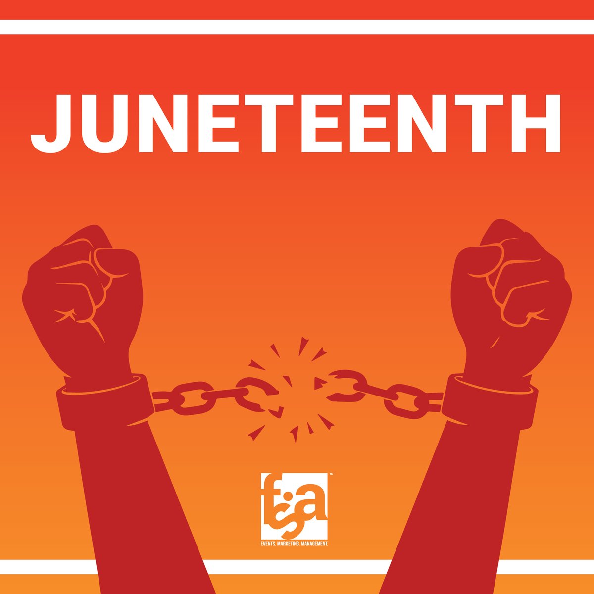 FSAMGT's tweet photo. Today we recognize everyone’s rights, Happy Juneteenth! https://t.co/sTmc0xUgQI