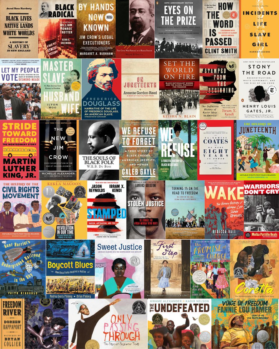 MassBook's tweet photo. This Juneteenth we'd like point you to a list of books we compiled with librarians across the state of Massachusetts as a way to learn more about the African American Freedom Struggle.  https://t.co/c77eMv3Xhh https://t.co/tnIUHt6gTR