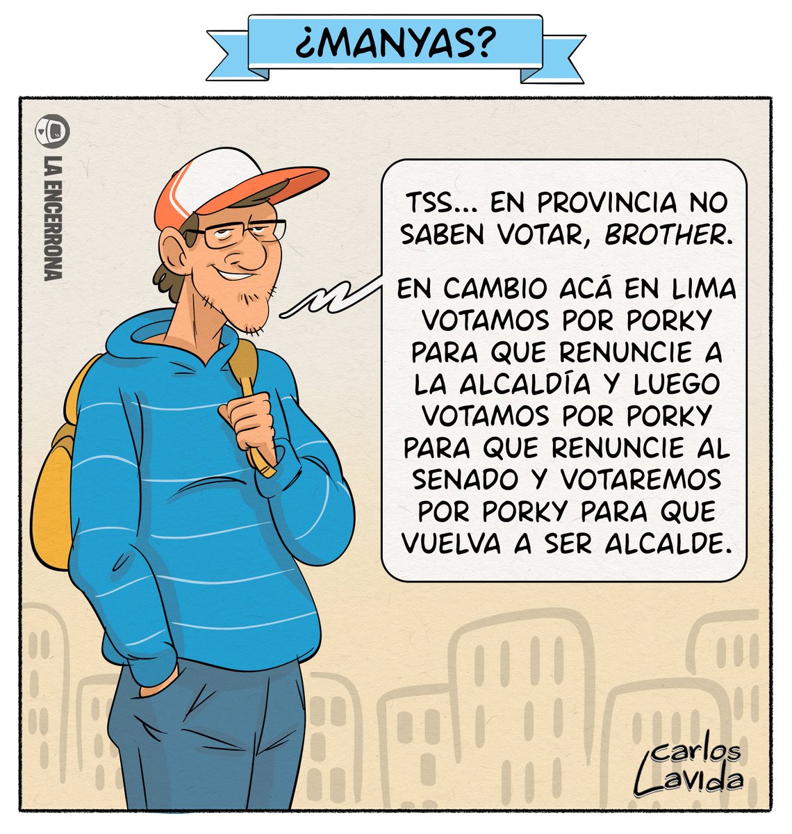 carlosLavida83's tweet photo. ¿Manyas?
Mi viñeta para @laencerronaperu 
😎 Suscríbete para que seas un limeño informado https://t.co/2fM1N8y9uA