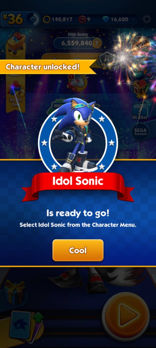 CielDarkrose's tweet photo. Our boy has been acquired! #sonicdash https://t.co/38ob3kjj8M