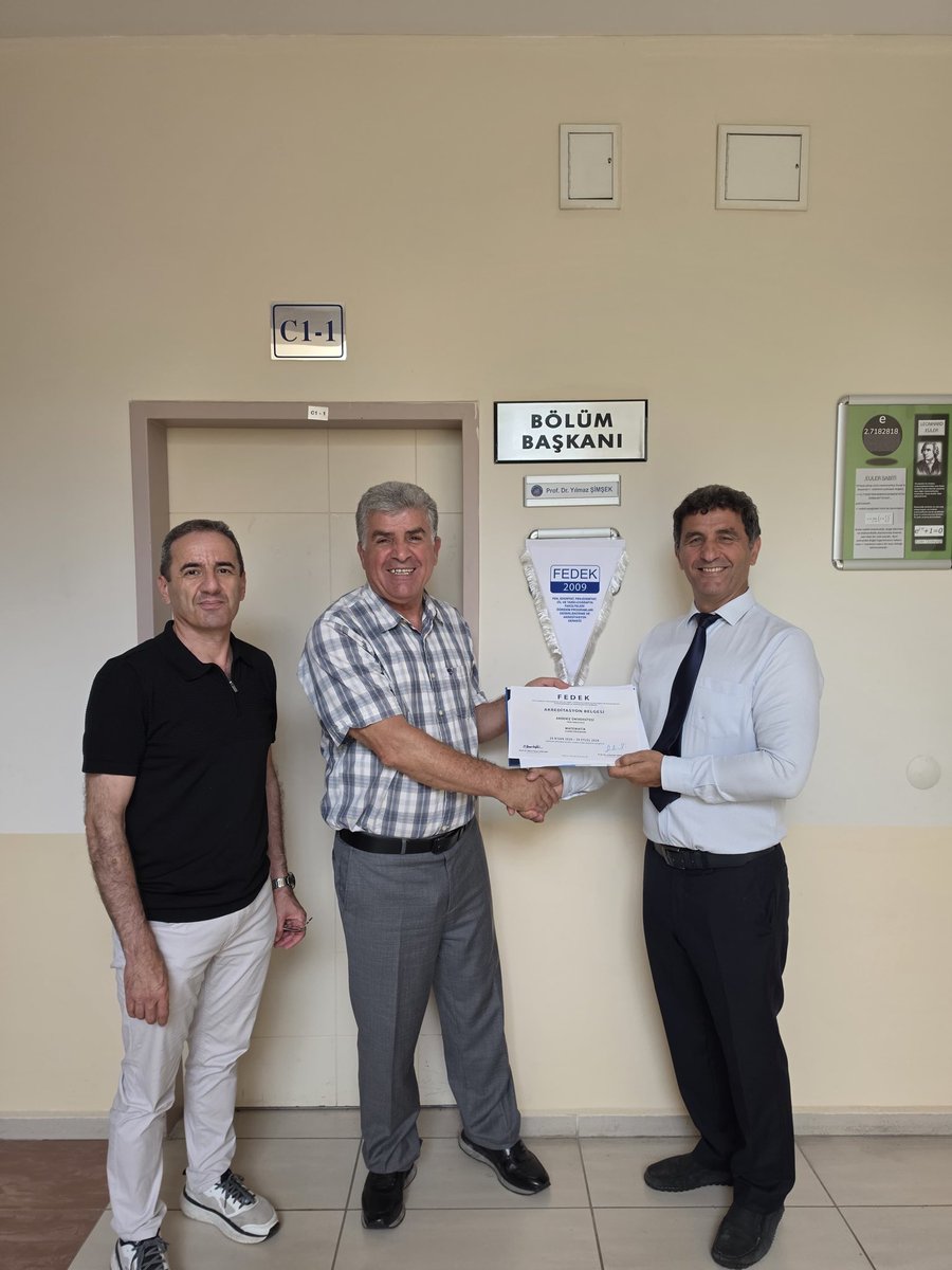 FenAkdeniz's tweet photo. Fen fakultesi Matematik Bölümünun Lisans eğitimi Tescillendi!
Akdeniz Üniversitesi Fen Fakültesi Matematik Bölümümüz, eğitim kalitesi ve standartlarıyla FEDEK Akreditasyon Derneği tarafından akredite edilmiştir.#fedek #akdenizüniversitesi https://t.co/EbmhXDVAWt