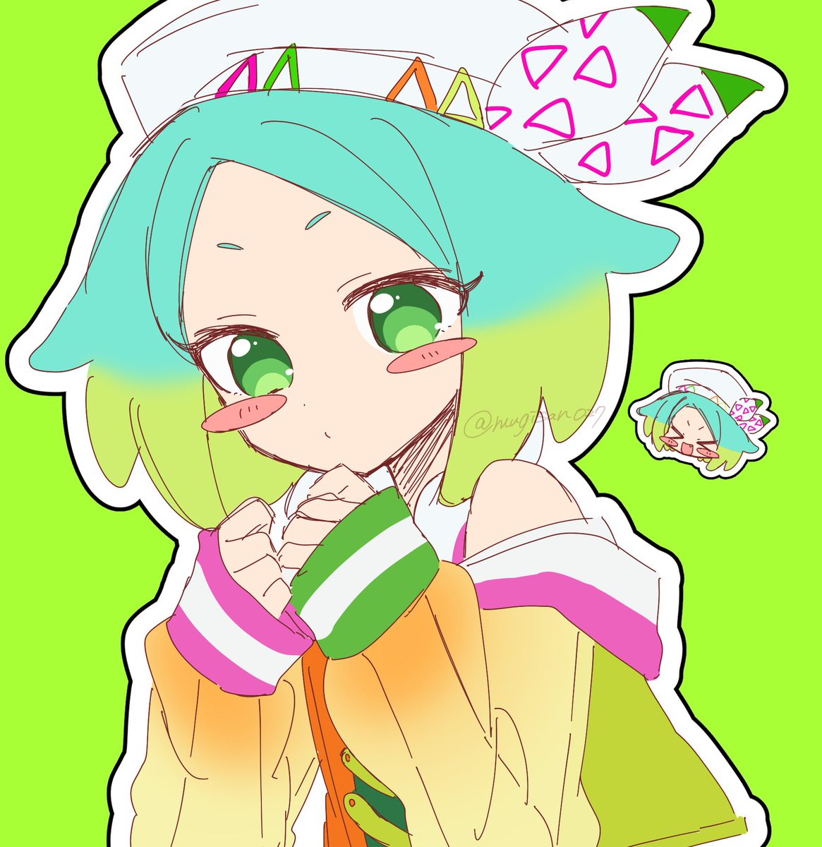 mugisan027's tweet photo. 虹色にのさん本当にかわいくてありがとう    お袖がかわいいね    ありがとうね https://t.co/Dl9vbPPeuE