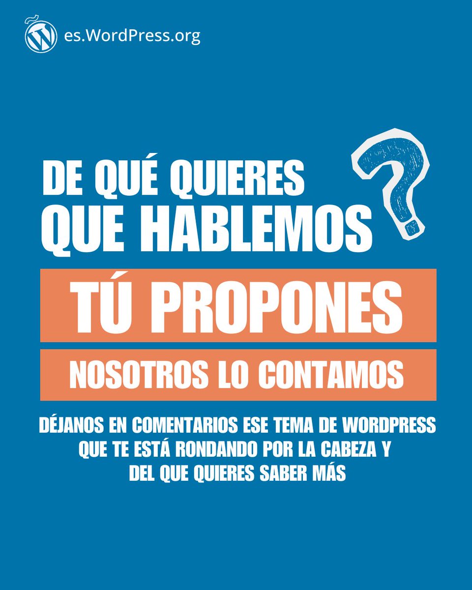 WordPress España tweet media