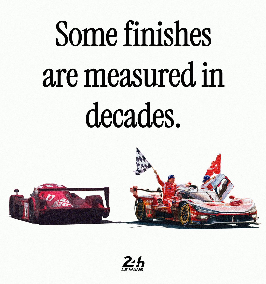 NotFifthGear's tweet photo. Shades of 1999 - Red and White is the colour of redemption for Toyota.

#LeMans24 https://t.co/QmElPC7U3C