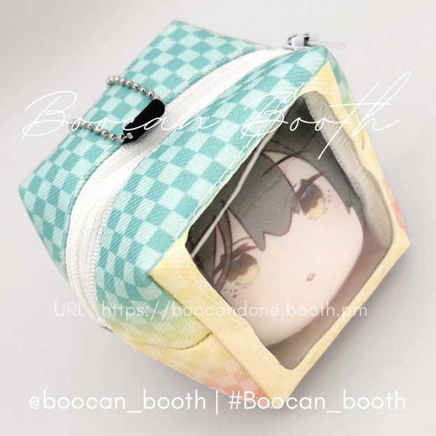 boocan_booth's tweet photo. おもちクッションストラップと専用窓付きポーチ(キューブ型推し活ポーチ)です。

おもちちゃんをどこへでも連れて行けます。
#Boocan_booth https://t.co/kM12An4Kmm