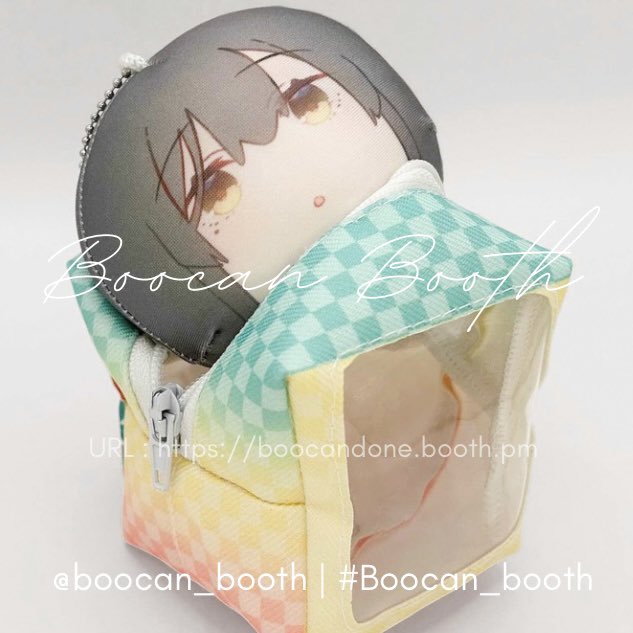 boocan_booth's tweet photo. おもちクッションストラップと専用窓付きポーチ(キューブ型推し活ポーチ)です。

おもちちゃんをどこへでも連れて行けます。
#Boocan_booth https://t.co/kM12An4Kmm